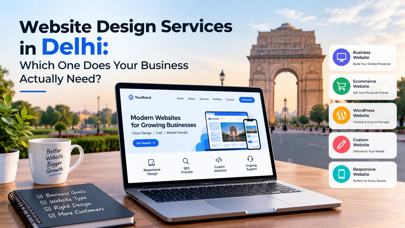 Website Design Services in Delhi: Which One Does Your Business Actually Need?
